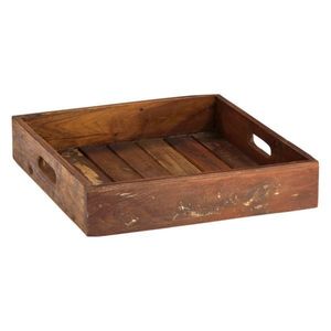 Ensemble de plateaux de service rectangulaires en bois d'acacia de qualité supérieure, plateaux décoratifs en bois pour café, thé et nourriture, vente en gros pour hôtels et maisons - Product Image 5