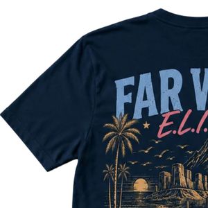 T-shirt graphique unisexe personnalisé pour adulte, à manches courtes et col rond, décontracté, avec impression de lettres élégante, coupe confortable et décontractée - Product Image 5