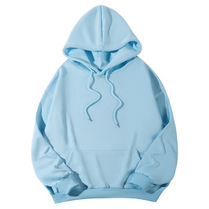 Sweat-shirt à capuche rose en polaire, couleur unie, décontracté, à manches longues, avec cordon de serrage, pour adultes, vêtements d'automne - Product Image 4