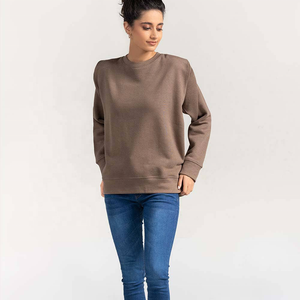 เสื้อกันหนาวสวมหัวโอเวอร์ไซส์สำหรับผู้หญิง, ผ้าฝ้าย100% มีฮู้ดปักลายน้ำหนักเบาสำหรับฤดูหนาว - Product Image 3