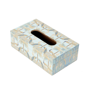 Luxury Decorative Wooden <b>Tissue</b> Box Holder | Peacock Print <b>Tissue</b> Storage Box Handmade <b>Tissue</b> <b>Paper</b> Dispenser for Home Office - Product Image 1