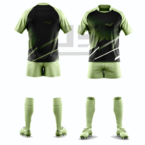 Ensemble d'uniformes de rugby personnalisés, impression numérique, broderie 3D, maillot et short légers, respirants, écologiques, coupe-vent, athlétiques - Product Image 3