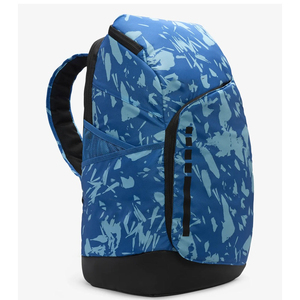 Sac à dos en nylon camouflage bleu, capacité 30-40L, avec poches latérales pour activités de plein air - Product Image 2