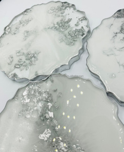 Posavasos de resina con purpurina brillante de estilo moderno Interiores elegantes y sofisticados Regalos para seres queridos - Product Image 3