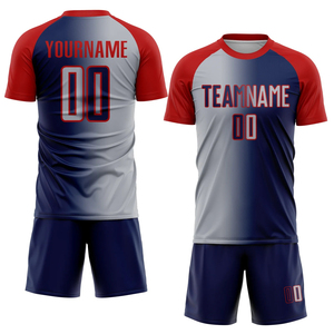 เสื้อฟุตบอลผู้ชายแบบซับลิเมชั่นพิมพ์ลายราคาประหยัด ปรับแต่งได้ตามต้องการ เสื้อยืดแขนสั้นสำหรับแฟนบอล - Product Image 4