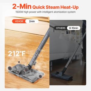 Potente Pulitore a Vapore Multifunzione con 23 Accessori e Cavo Extra Lungo, Serbatoio da 2,5 Litri, Pulizia 100% Efficace - Product Image 3