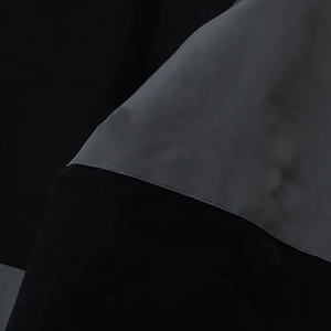 Blouson bomber vintage personnalisé coupe-vent à col montant avec fermeture éclair sur le devant, design à blocs de couleurs contrastées, coupe-vent décontracté pour homme - Product Image 4