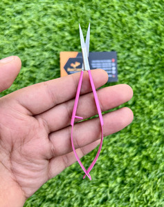 Saaqaans Enterprises Precision Stainless Steel Eyelash Scissors with Perfect Grip Pink Handle Smooth Tip for Eyelash <b>Application</b> - Product Image 4