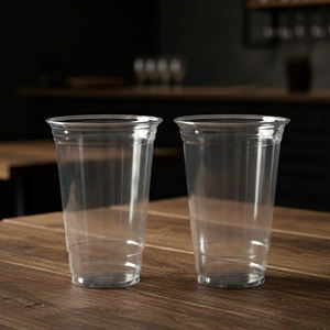 Gobelets ronds jetables transparents en PP Quang Quan 95 mm à paroi simple 16 oz et 24 oz pour café, thé, jus et boissons froides - Product Image 3