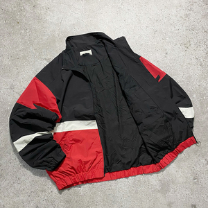 Men's Color Blocking <b>Racer</b> <b>Jacket</b> Windproof Polyester Stand Collar Zipper Closure Sporty Autumn Wear - Product Image 2