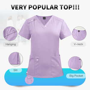 Vente en gros OEM Personnalisé Ensembles d'uniformes médicaux unisexes extensibles et respirants pour médecins et infirmières, Ensembles d'uniformes médicaux ajustés pour infirmières - Product Image 3