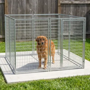 Recinto para Mascotas de Aleación de Aluminio, 6 Pies de Alto, Rectangular, Malla Metálica Galvanizada, Fácil de Montar, Moderno, para Exteriores - Product Image 6