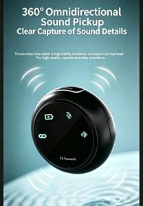 Micrófono Lavalier Inalámbrico Magnético K31, Micrófono de Solapa 2 en 1 del Tamaño de un Botón para Vlogging, TikTok, Transmisión en Vivo y Grabación de Video - Product Image 4