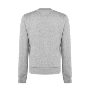 Sweat-shirt en tricot à col rond gris pour femme, manches longues, décontracté, respirant, en coton et fibre de bambou, pour l'automne - Product Image 5