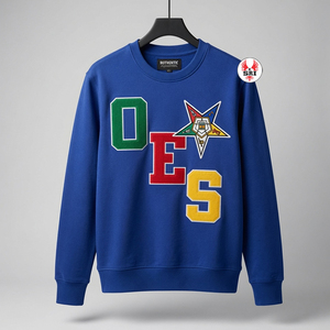 Sweat-shirt OES personnalisé en molleton de coton Eastern Star, col rond, brodé, hiver, femme, haute qualité, écologique - Product Image 4