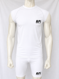 Camiseta de Compresión Unisex AFi de Manga Larga, Blanca, Poliéster/Nailon, Impresión por Sublimación, Secado Rápido, Logotipo en la Parte Delantera - Product Image 1