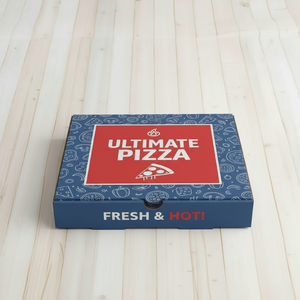 กล่องพิซซ่าพิมพ์ลายตามสั่งสำหรับบรรจุภัณฑ์อาหาร กล่องส่งพิซซ่าสำหรับร้านอาหาร - Product Image 3