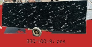Granit noir de haute qualité, grandes dalles, surface flammée, design moderne, choix idéal pour les revêtements de sol et la décoration murale intérieure - Product Image 4