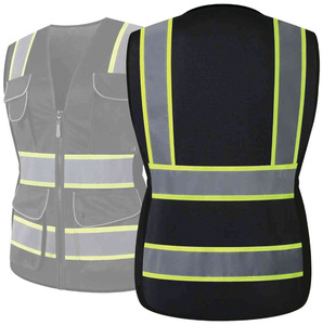 Chaleco de Seguridad Industrial Transpirable al por Mayor, Chaleco Reflectante de Alta Visibilidad para Trabajo de Construcción con Bolsillos - Product Image 3