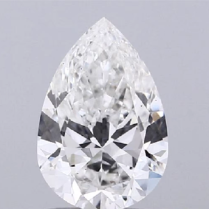 Diamant en forme de poire de 5 carats, brillant, qualité F VS2, certifié IGI, pierre non montée, triple excellente taille, symétrie parfaite pour diamants non montés - Product Image 1