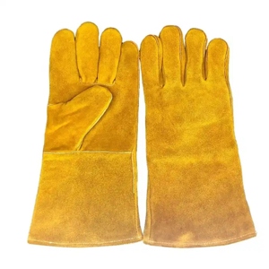 Guantes de Soldadura MIG de Cuero Vacuno Premium XL, Guantes de Seguridad de Alto Rendimiento para Trabajo Pesado, Protección para las Manos para Soldadores - Product Image 1