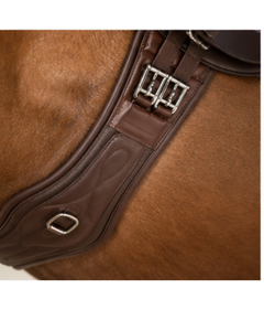 <b>Equestrian</b> Girth for Horse Jumping Anatomical Leather Dressage Girth Anti Slip Breathable English Horse Girth - Product Image 3