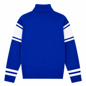 เสื้อคอเต่าปักโลโก้ชมรมเซต้าฟิเบต้าแบบกำหนดเอง ลายทางสีน้ำเงินและสีขาว สำหรับเครื่องแต่งกายผู้หญิงชาวกรีก - Product Image 3