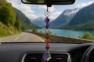 Colgante de Cristal de 7 Chakras para Coche, para Meditación y Regalos Espirituales - Product Image 5