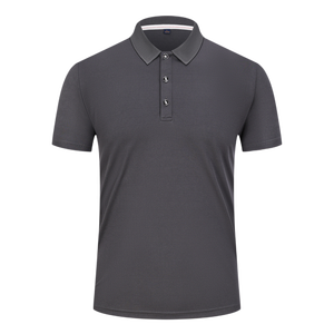 Camisa Blanca de Manga Corta para Hombre, Tejido de Rizo, Transpirable, de Secado Rápido, Diseño Casual de Color Sólido con Botones, Corte Regular, Algodón - Product Image 3