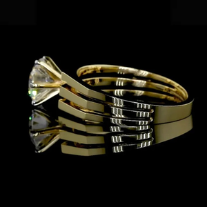 Nouvelle conception, bague de fiançailles pour homme en diamant solitaire brillant cultivé en laboratoire, 2,00 carats, certifiée IGI, or, cadeau de luxe pour une fête - Product Image 2