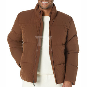 High-Quality <b>Men's</b> Down Puffer <b>Jacket</b> for Outdoor Winter Comfort Customizable <b>Long</b>-Size - Product Image 4