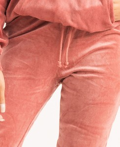 Conjunto de chándal con capucha para mujer, sudadera de terciopelo de color sólido, conjunto informal para correr, pantalones largos de otoño, chándal para mujer - Product Image 5