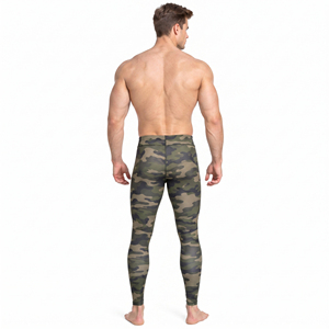 Men Camo Printed Compression Pants Yoga Workout Wear Quick Dry <b>Leggings</b> Men Sportswear <b>Low</b> <b>Waist</b> Tights Camouflage Yoga Pants - Product Image 2