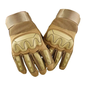 Guantes Tácticos Premium Color Bronceado con Material Sintético Antideslizante, Protección para Exteriores, Diseño Unisex para Uso en Todas las Estaciones - Product Image 1