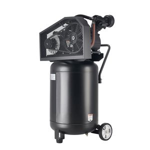 Compressore d'aria portatile da 20 galloni con motore da 2HP, 6.5SCFM, serbatoio lubrificato a olio da 90PSI, pressione massima 135PSI, compressore mobile per pneumatici a 6 ruote - Product Image 1