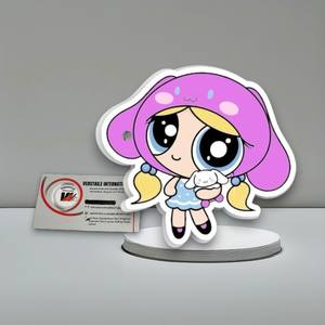 Nouvelle Arrivée : Plaque Magnétique pour Extensions de Cils en Acier Inoxydable, Motifs Personnalisés Mignons (Fleur, Carré, Cœur, Papillon) - Power Puff Girl - Product Image 2