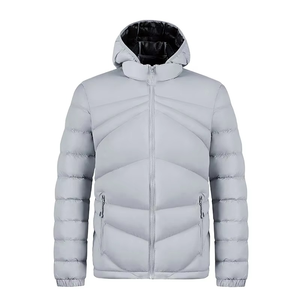 Fully Customized Men's Waterproof Canvas Puffer <b>Jackets</b> Polyester Wadding Filled Winter DDP Shipping - Product Image 3