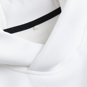 Sudadera con Capucha Unisex Blanca 2026 al por Mayor, Ajuste Regular, Diseño Casual con Bolsillos, Tejido de Punto, Color Sólido, para Invierno - Product Image 6