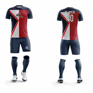 Uniformes de Fútbol Premium para Adultos, Personalizados, 100% Poliéster, Manga Corta, Impresos, con Logotipo Personalizado, Servicio OEM/ODM - Product Image 1