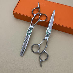 Ciseaux à effiler professionnels en acier inoxydable 4Cr13 de 6 pouces avec logo personnalisé, vis réglable et poignées en céramique – Fournitures de salon de coiffure et d'esthétique - Product Image 6