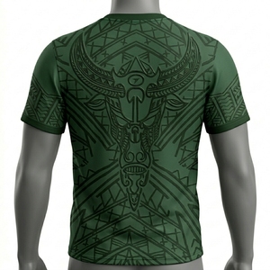 T-shirt de performance personnalisé de style polynésien, vêtements de sport légers pour la salle de sport - Product Image 2