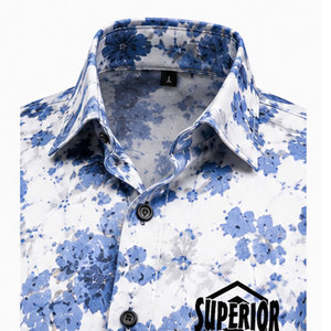 Chemise à motifs décontractée pour homme avec un design tendance, un tissu doux et une coupe ajustée moderne pour un style élégant au quotidien, chemise hawaïenne - Product Image 3