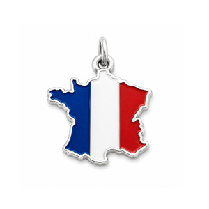 Italy <b>Map</b> Shape Metal Flag Charm with Durable Soft Enamel for Personalized Keychain Accessories and Gifts - Product Image 3