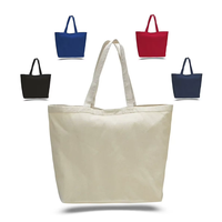 Sac fourre-tout en coton recyclé uni de qualité supérieure avec soufflet |   Sac de transport réutilisable, écologique et naturel |   Sac personnalisé pour commande en gros