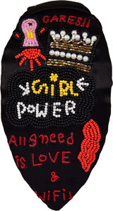 Bandeau en tissu noir de Style américain élégant de haute qualité accessoires de cheveux brodés à la main pour les enfants fabrication Durable - Product Image 2