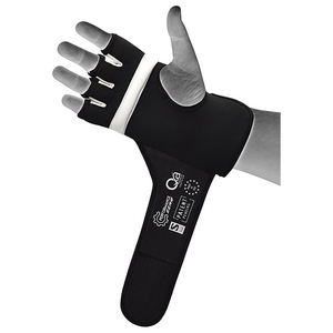 Mannequin de boxe en cuir synthétique moufle intérieure en gel de 8mm avec fermeture à crochet et boucle Quick-EZ pour le poinçonnage MMA - Product Image 4