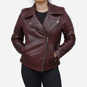 Chaqueta de Cuero Genuino de Alta Calidad para Mujer, Chaqueta de Cuero de Invierno para Mujer, Chaqueta Bomber de Piel de Cordero Genuina para Mujer 2026 - Product Image 1