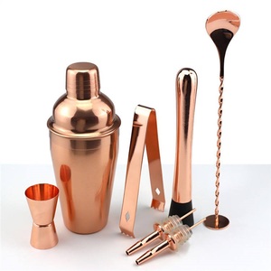 Ensemble de mélangeurs à boissons en cuivre, conçu pour la préparation de boissons, l'accueil des visiteurs et l'extension des capacités de bar à domicile - Product Image 1