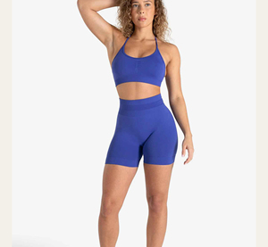 Conjunto de Verano Casual de 2 Piezas para Mujer, Top sin Mangas y Pantalones Cortos, Tejido de Punto, Ajuste Ceñido, Spandex/Algodón Ecológico - Product Image 3