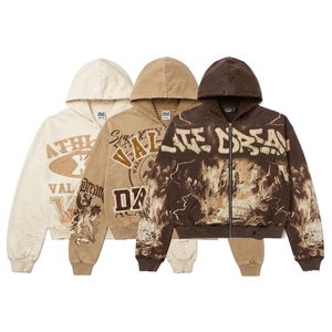 bapehoodies custom <b>Zipper</b> <b>Hoodie</b> Unisex Winter Eco-Friendly Polyester/Cotton Acid Wash Custom Logo Streetwear Vintage <b>Hoodie</b> - Product Image 6